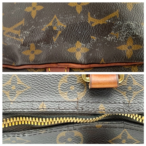 303 - A Louis Vuitton Monogram Speedy 30 Handbag. Signature brown monogram coated canvas exterior with vac... 