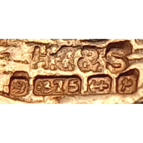 327 - A 9K YELLOW GOLD, SCORPION CRAB, CHARM / PENDANT. 1.9G. SC 7015