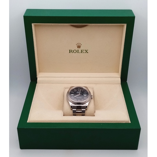 596 - A Rolex Datejust II Gents Automatic Watch. Model 116334. Stainless steel bracelet and  case - 41mm. ... 