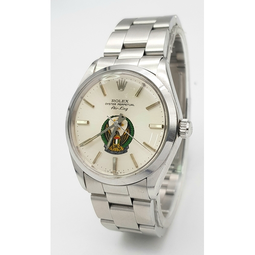 304 - A Vintage Rolex UAE Air-King Automatic Gents Watch. Model 5500. Stainless steel bracelet and case - ... 