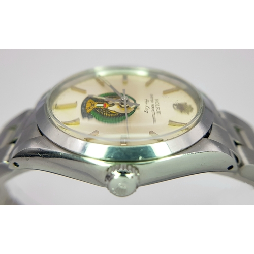 304 - A Vintage Rolex UAE Air-King Automatic Gents Watch. Model 5500. Stainless steel bracelet and case - ... 