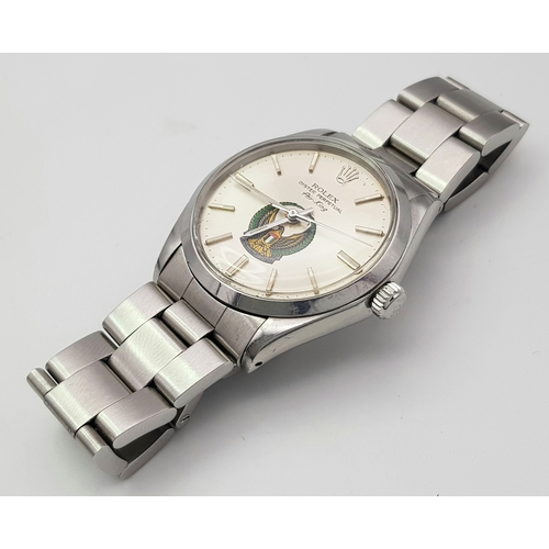 304 - A Vintage Rolex UAE Air-King Automatic Gents Watch. Model 5500. Stainless steel bracelet and case - ... 