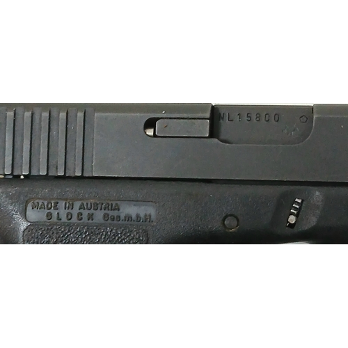 90 - A Deactivated Austrian Glock 17 Semi Automatic Pistol with Silencer. 9mm calibre with a 4.5 inch bar... 