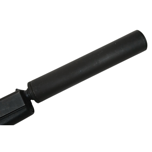 90 - A Deactivated Austrian Glock 17 Semi Automatic Pistol with Silencer. 9mm calibre with a 4.5 inch bar... 