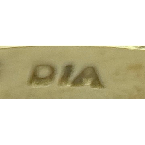 1266 - An Impressive 9K Gold Blue Topaz and Diamond Set Ring Size Q1/2. The Ring is set with a Centre Oval ... 