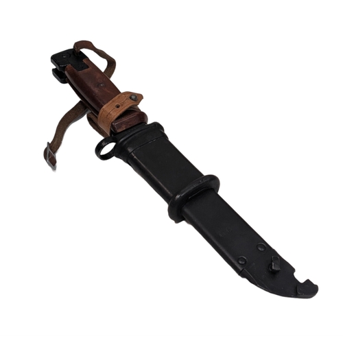 624 - Cold War Period Polish AKM Bayonet. Also used as a wire cutter when connect to the scabbard.