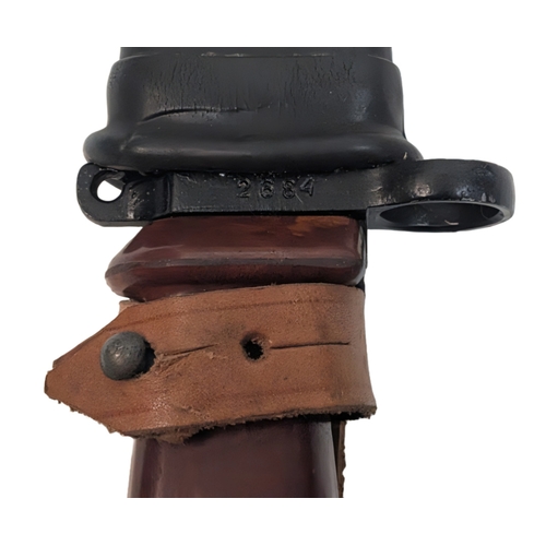 624 - Cold War Period Polish AKM Bayonet. Also used as a wire cutter when connect to the scabbard.