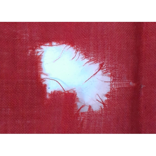 710 - Pair of WW1- WW2 British 1/2 Red/ 1/2 Yellow diagonal Semaphore Flags. For sending signals in the fi... 