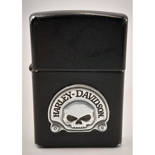 1575 - A Collectible 2006 Mark 50 Harley Davidson St.Monicas Zippo Lighter in original box and with paperwo... 