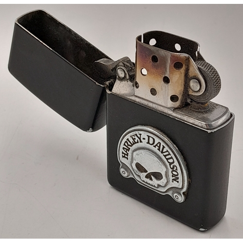 1575 - A Collectible 2006 Mark 50 Harley Davidson St.Monicas Zippo Lighter in original box and with paperwo... 