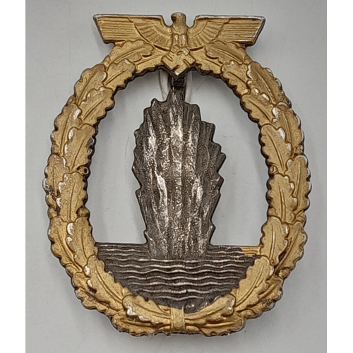 617 - WW2 German Kriegsmarine Mine Sweepers Badge. Maker Marked: