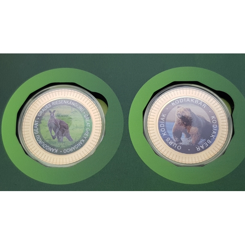 320 - A Fantastic Limited Edition Superlative Creatures Coin Collection. 24 encapsulated gold plated coins... 