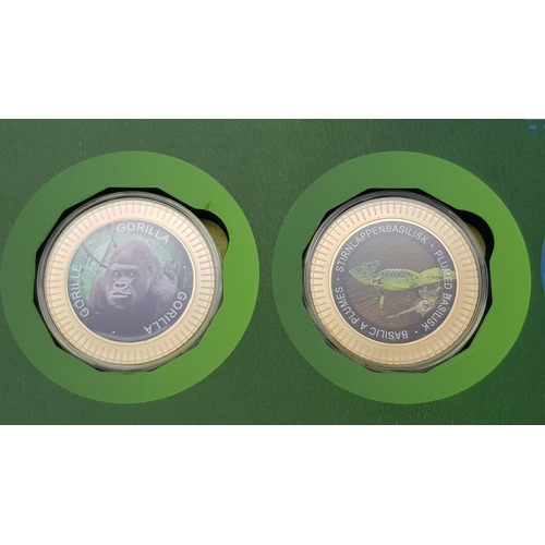 320 - A Fantastic Limited Edition Superlative Creatures Coin Collection. 24 encapsulated gold plated coins... 