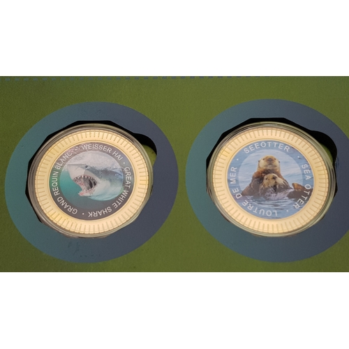 320 - A Fantastic Limited Edition Superlative Creatures Coin Collection. 24 encapsulated gold plated coins... 