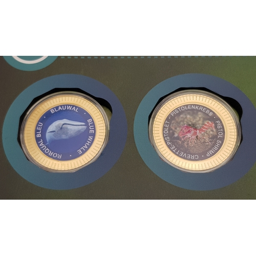 320 - A Fantastic Limited Edition Superlative Creatures Coin Collection. 24 encapsulated gold plated coins... 