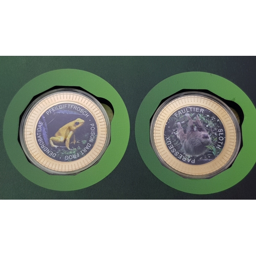 320 - A Fantastic Limited Edition Superlative Creatures Coin Collection. 24 encapsulated gold plated coins... 