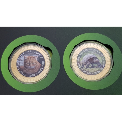 320 - A Fantastic Limited Edition Superlative Creatures Coin Collection. 24 encapsulated gold plated coins... 