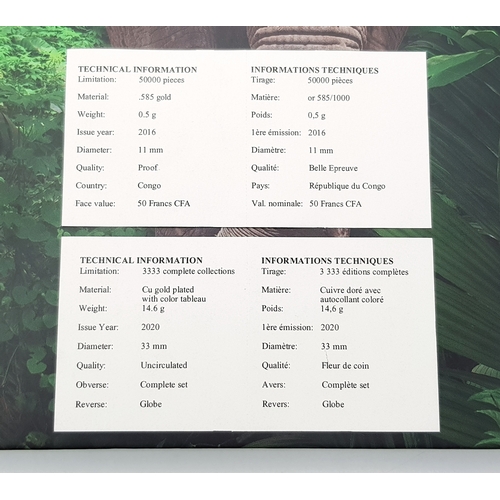 320 - A Fantastic Limited Edition Superlative Creatures Coin Collection. 24 encapsulated gold plated coins... 