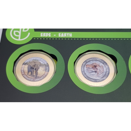 320 - A Fantastic Limited Edition Superlative Creatures Coin Collection. 24 encapsulated gold plated coins... 