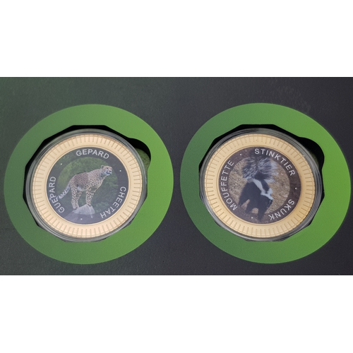 320 - A Fantastic Limited Edition Superlative Creatures Coin Collection. 24 encapsulated gold plated coins... 