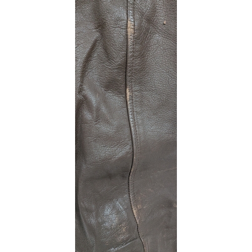 68 - A Vintage USA Airforce Cooper Pilots Leather Jacket. Size 48L. Worn condition but still wearable.