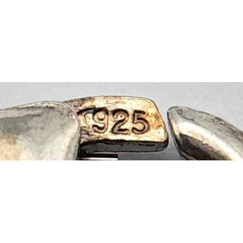 622 - A Vintage Sterling Silver and Coral Beaded Necklace. Fits 43cm plus length. The Largest Centre Silve... 