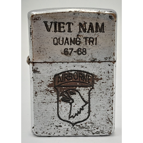641 - Vietnam War Era Zippo Lighter. Date Coded 1967 on the base. UK Mainland Shipping Only.