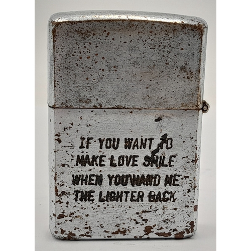 641 - Vietnam War Era Zippo Lighter. Date Coded 1967 on the base. UK Mainland Shipping Only.