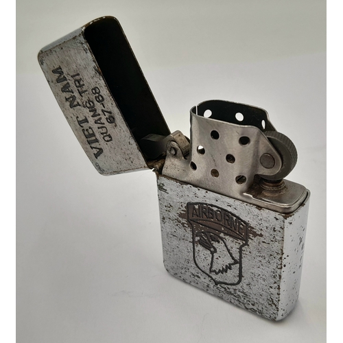 641 - Vietnam War Era Zippo Lighter. Date Coded 1967 on the base. UK Mainland Shipping Only.