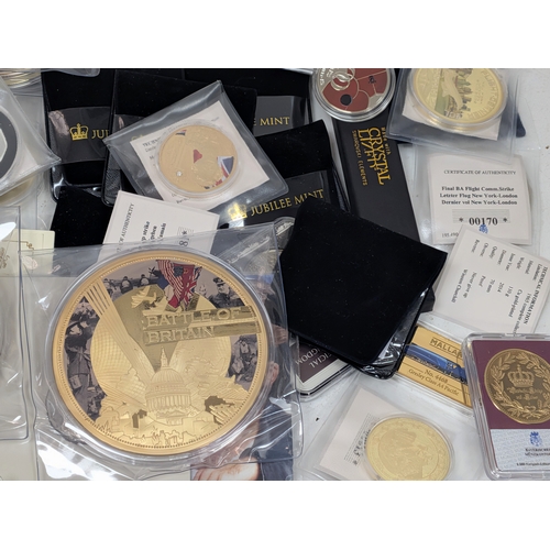 660 - A Large Collection of Mixed Coins and Medallions - Most being in Uncirculated or Proof condition wit... 
