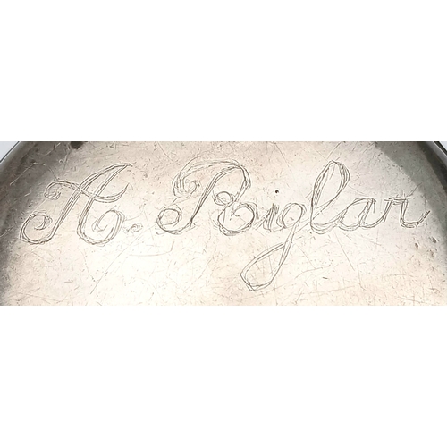 322 - Antique SILVER POCKET WATCH. Clear hallmarks for Aaron Dennison, Birmingham 1915. Mechanism marked f... 