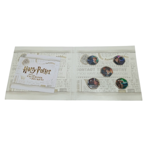 680 - Three Westminster Mint Harry Potter Collectible 50p Coin Sets. Fifteen coins in total. Sealed in ori... 