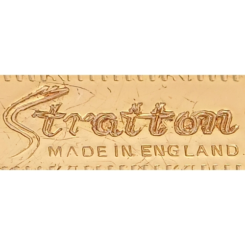 616 - 2 x VINTAGE STRATTON POWDER COMPACTS. Beautiful condition with mirrors. Complete with pouches.  Exce... 