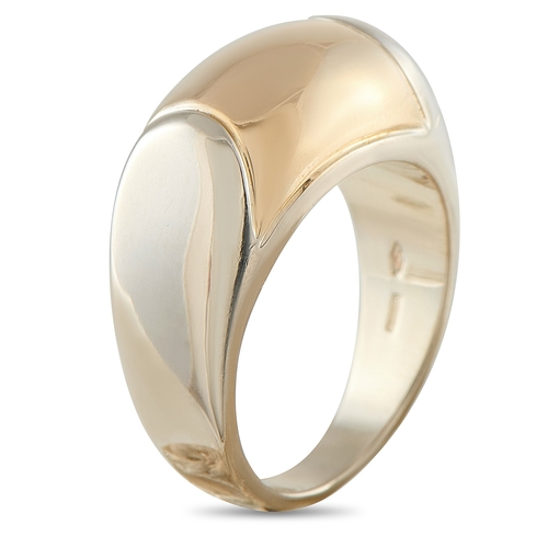 716 - A Bvlgari Tronchetto 18K Yellow Gold Ring. Crafted in 18K yellow gold, the band curves with a smooth... 