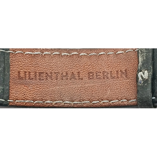 1196 - A LILIENTHAL BERLIN, LEATHER STRAP WATCH. IN FULL WORKING ORDER. WITH ORIGINAL STRAP AND BUCKLE. S/A... 