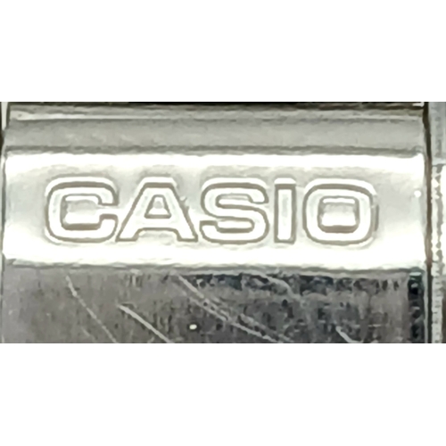 1217 - A VINTAGE, DIGITAL CASIO STEEL BRACELET WATCH. MODEL 3191. IN WORKING ORDER. S/A 1602 - 5