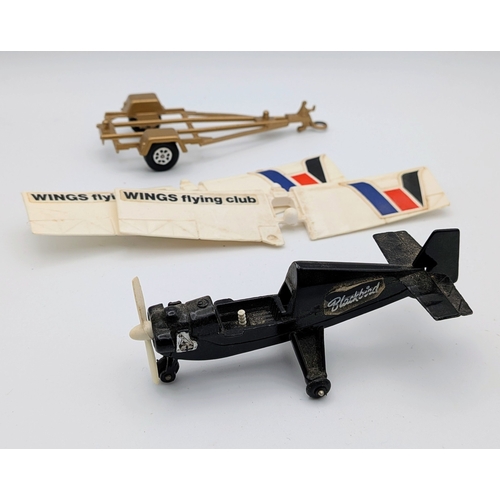 1573 - A box of vintage die cast vehicles, including Corgi and Dinky.