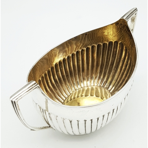 44 - An Antique Sterling Silver Twin Handled Sugar Bowl. Hallmarked London 1894, Total Weight 229.81 gram... 