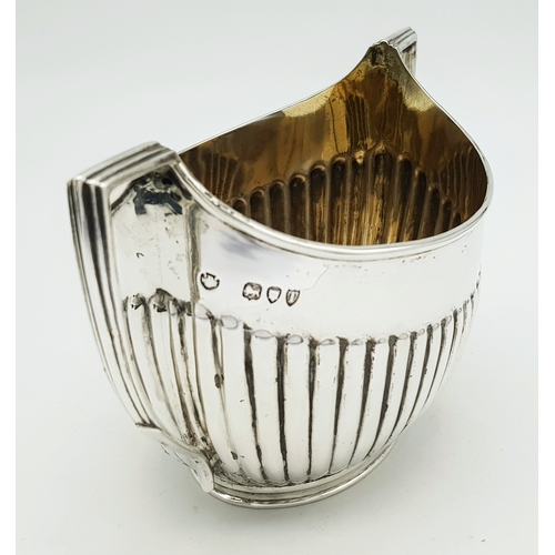 44 - An Antique Sterling Silver Twin Handled Sugar Bowl. Hallmarked London 1894, Total Weight 229.81 gram... 