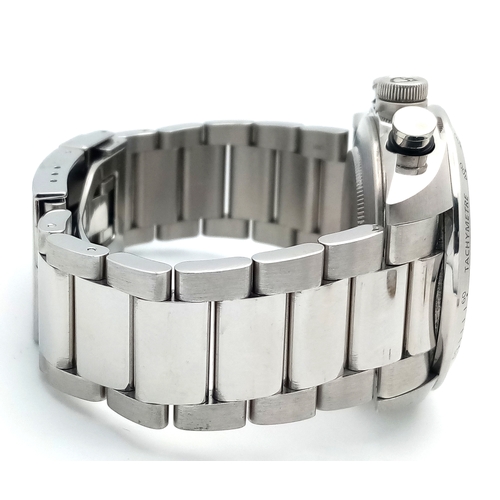 652 - A Tudor Fastrider Chronograph Automatic Gents Watch. Model 42000. Stainless steel bracelet and case ... 