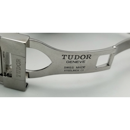 652 - A Tudor Fastrider Chronograph Automatic Gents Watch. Model 42000. Stainless steel bracelet and case ... 