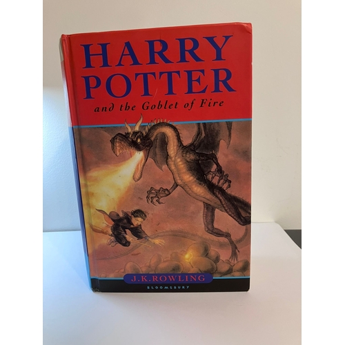 658 - FIRST EDITION of HARRY POTTER and THE GOBLET OF FIRE. Well used HARDBACK copy but full of rare error... 