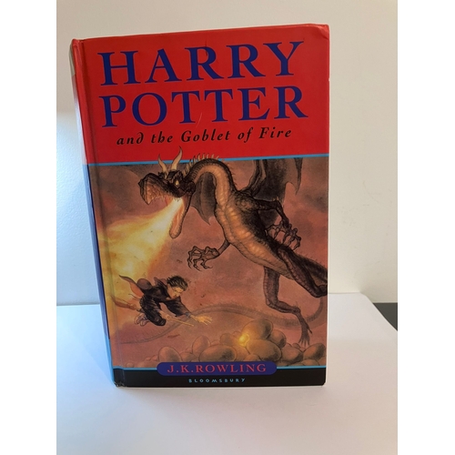 658 - FIRST EDITION of HARRY POTTER and THE GOBLET OF FIRE. Well used HARDBACK copy but full of rare error... 
