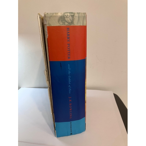 658 - FIRST EDITION of HARRY POTTER and THE GOBLET OF FIRE. Well used HARDBACK copy but full of rare error... 