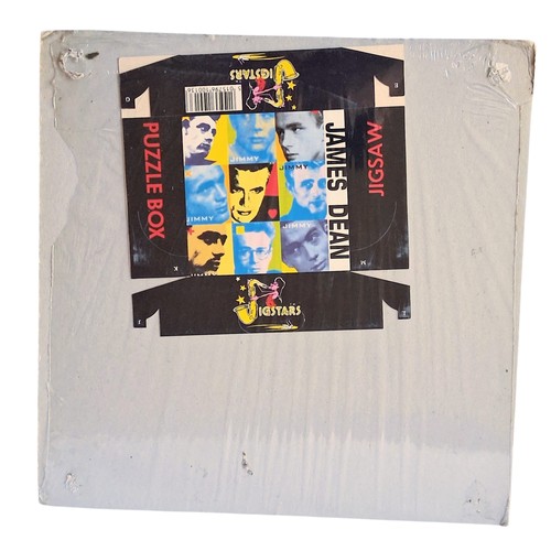 1172 - Two vintage James Dean jigsaw puzzles by Jigstars. Both in original cellophane but one has a corner ... 