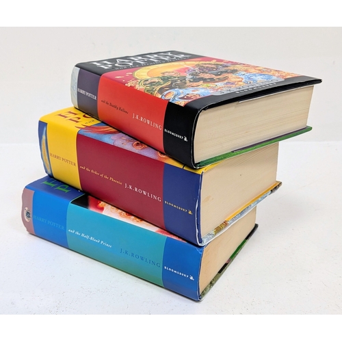 699 - Three First Edition Harry Potter Hardback Books Including the Misprint Version of Harry Potter and t... 
