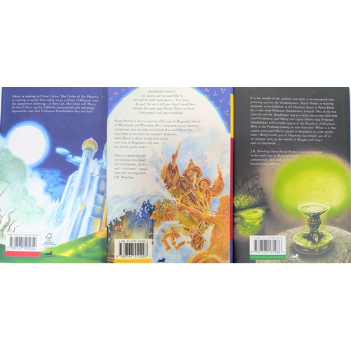 699 - Three First Edition Harry Potter Hardback Books Including the Misprint Version of Harry Potter and t... 