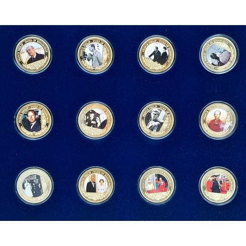 1170 - A Prince Philip, Duke of Edinburgh Commemorative 12 Coin Set. Proof Condition. Encapsulated. Limited... 