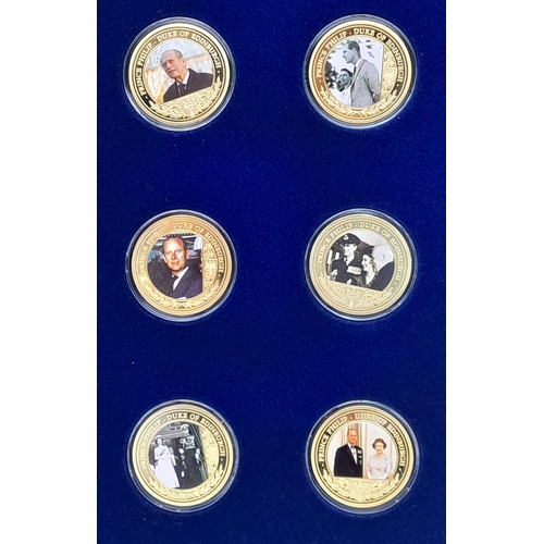 1170 - A Prince Philip, Duke of Edinburgh Commemorative 12 Coin Set. Proof Condition. Encapsulated. Limited... 