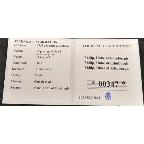 1170 - A Prince Philip, Duke of Edinburgh Commemorative 12 Coin Set. Proof Condition. Encapsulated. Limited... 